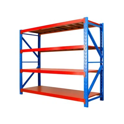 Industrielt lagringsstativ for middels lang spennvidde